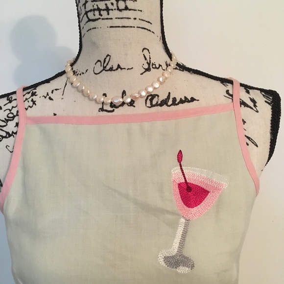 CJ Laing Linen Martini Print Dress - Picture 3 of 8